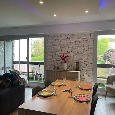 Apartment F3 Cocooning Parking Prive Gratuit Vue Sur Le Parc *