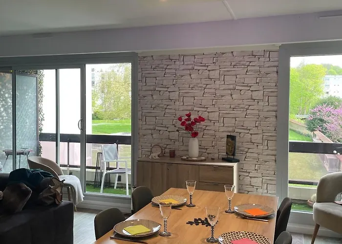 Apartamento F3 Cocooning Parking Privé Gratuit Vue Sur Le Parc *